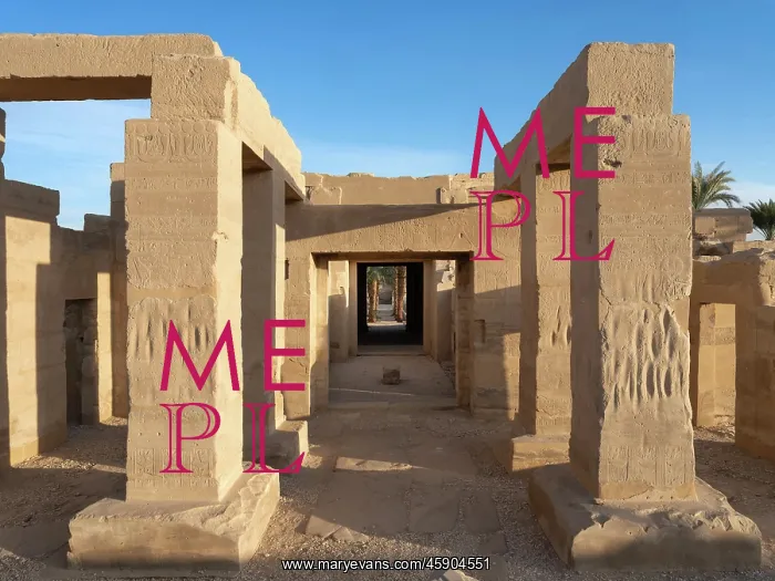 : Hall, Millions of Years Temple of Seti I, Egypt : Hall, Millions of Years Temple of Seti I, Egypt