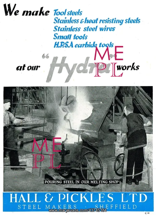 : Hall & Pickles Steelmakers, Wire & Toolmakers - Hydra Steels : Hall & Pickles Steelmakers, Wire & Toolmakers - Hydra Steels
