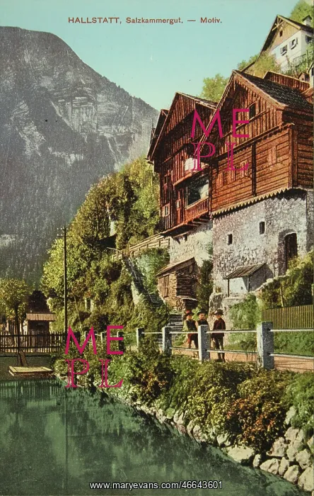  : Hallstatt at Lake Hallstatt. 1912