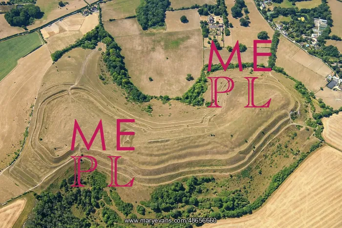 : Hambledon Hill, an Iron Age multivallate hillfort earthwork : Hambledon Hill, an Iron Age multivallate hillfort earthwork