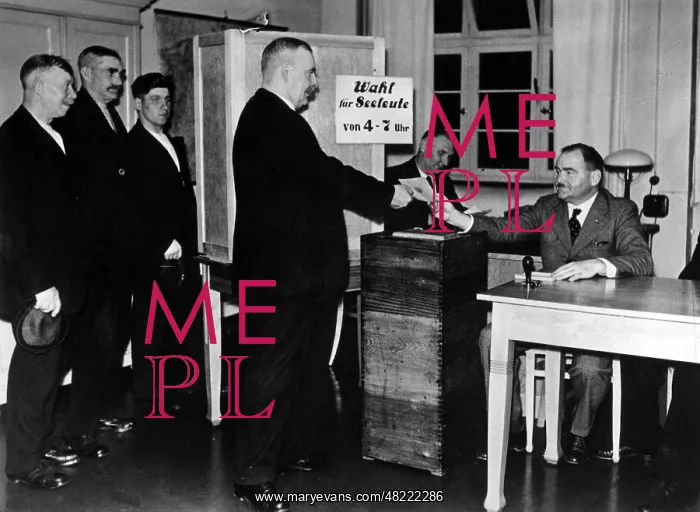 : Hamburg polling station of seafarers for the referendum : Hamburg polling station of seafarers for the referendum