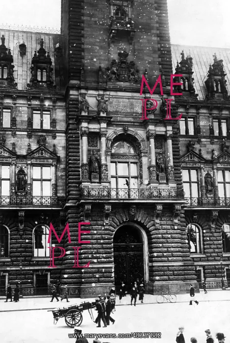 : The Hamburg Town Hall, 1919 : The Hamburg Town Hall, 1919
