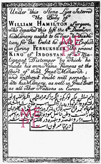 : Hamilton, William, + 4.12.1717, Englisch surgeon : Hamilton, William, + 4.12.1717, Englisch surgeon