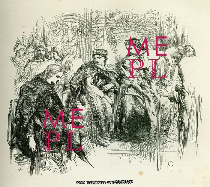 : Hamlet - with Gertrude, Claudius and Polonius : Hamlet - with Gertrude, Claudius and Polonius