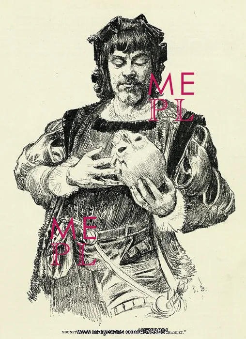 : HAMLET WITH SKULL : HAMLET WITH SKULL