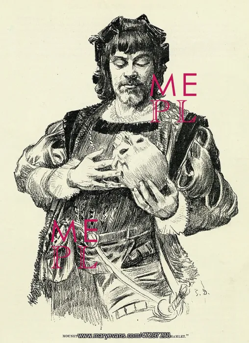 : HAMLET WITH SKULL : HAMLET WITH SKULL