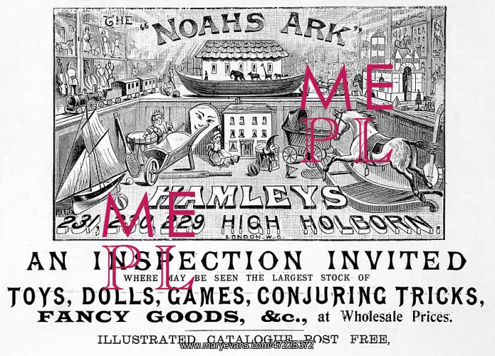 : HAMLEY'S ADVERT 1894 : HAMLEY'S ADVERT 1894