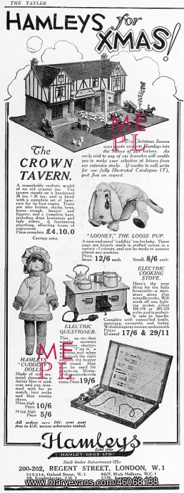 : Hamley's for Xmas advertisement, 1926 : Hamley's for Xmas advertisement, 1926