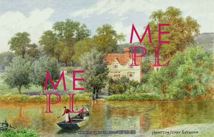 : Hampton Ferry, Evesham, Worcestershire : Hampton Ferry, Evesham, Worcestershire