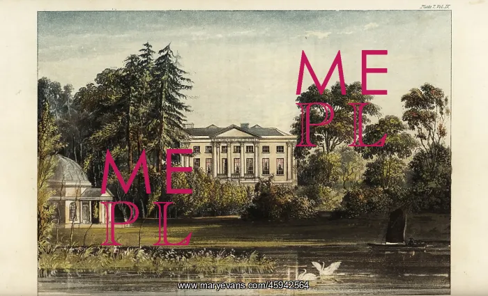 : Hampton House or Garrick's Villa, Richmond on Thames : Hampton House or Garrick's Villa, Richmond on Thames