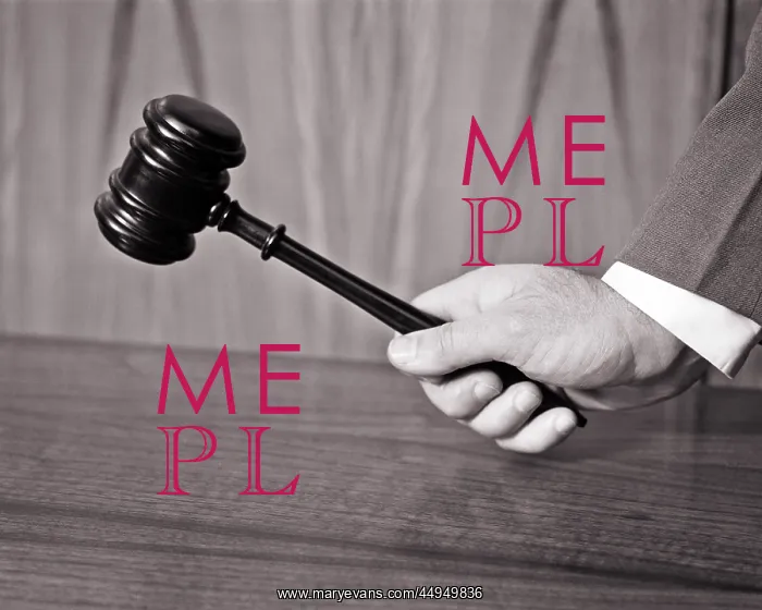 : Hand Holding a Gavel Poised to Strike : Hand Holding a Gavel Poised to Strike