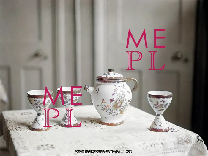 : Hand Painted Tea Service : Hand Painted Tea Service