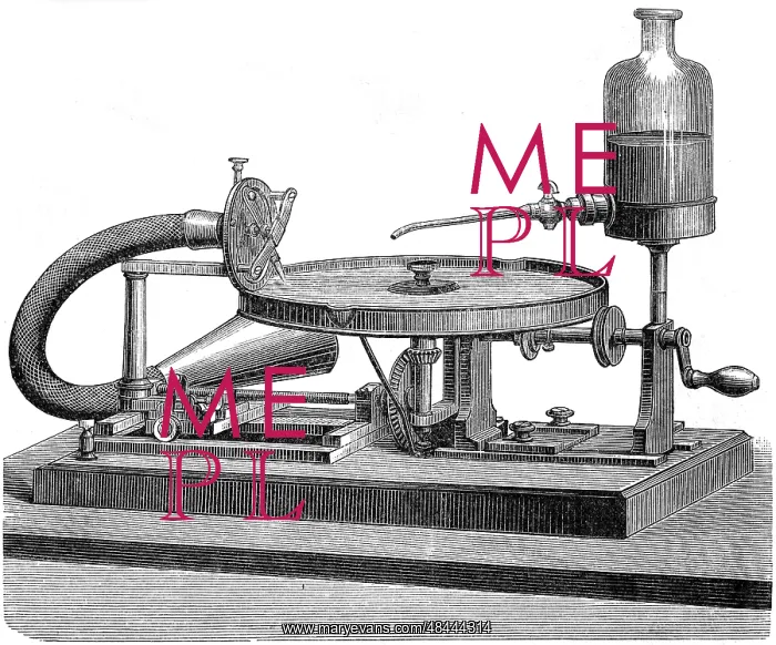 : Hand-powered Berliner Gramophone (1887) : Hand-powered Berliner Gramophone (1887)