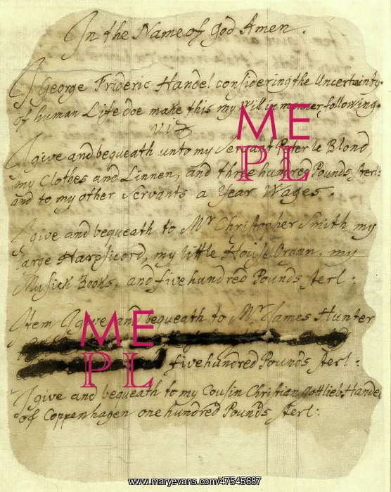  : Will of Handel