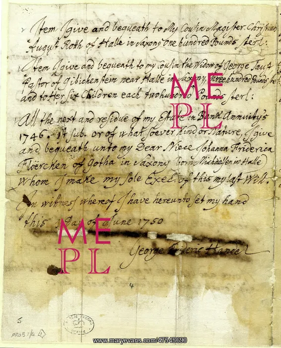  : Will of Handel