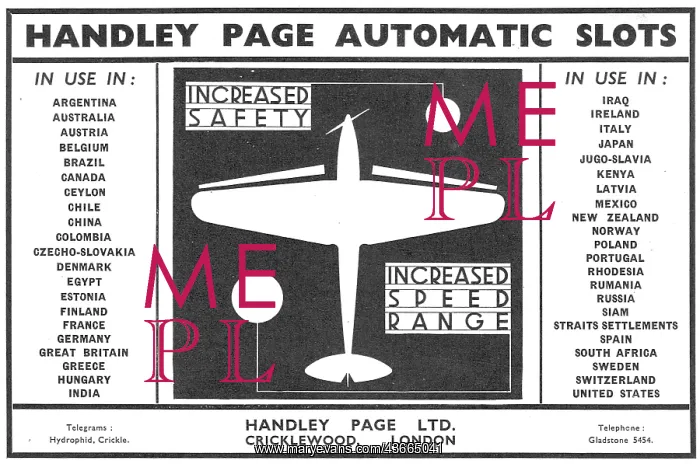 : Handley Page Automatic Slots : Handley Page Automatic Slots
