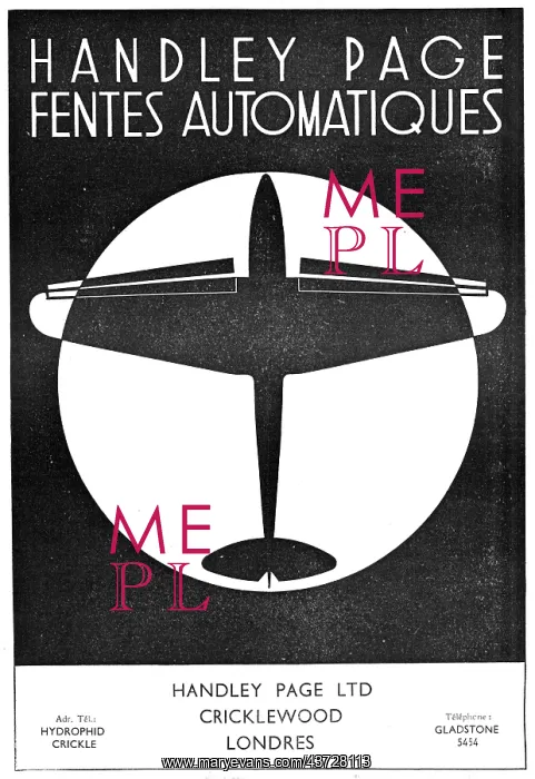 : Handley Page Automatic Slots - Handley : Handley Page Automatic Slots - Handley