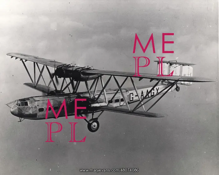 : Handley Page HP42E G-AAGX Hannibal during an early test : Handley Page HP42E G-AAGX Hannibal during an early test