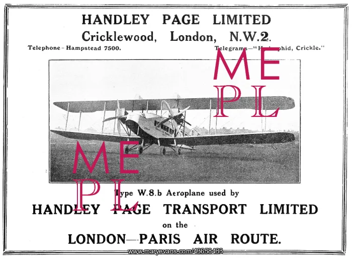  : Handley Page W8b