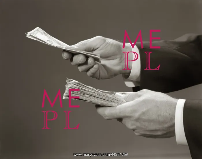 : Hands close-up holding stack of money bank notes : Hands close-up holding stack of money bank notes