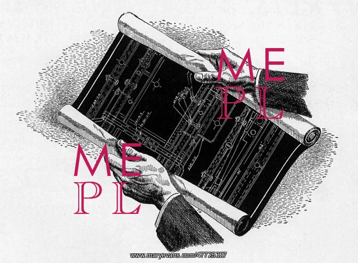  : Hands Hold Blueprints