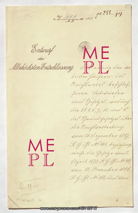 : Handwritten draft of the resolution about the : Handwritten draft of the resolution about the