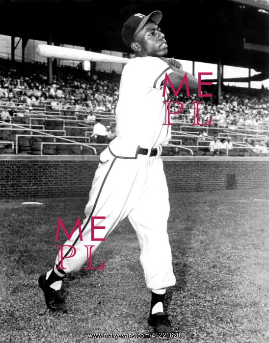 : Hank Aaron of the Milwaukee Braves, ca. ? : Hank Aaron of the Milwaukee Braves, ca. ?