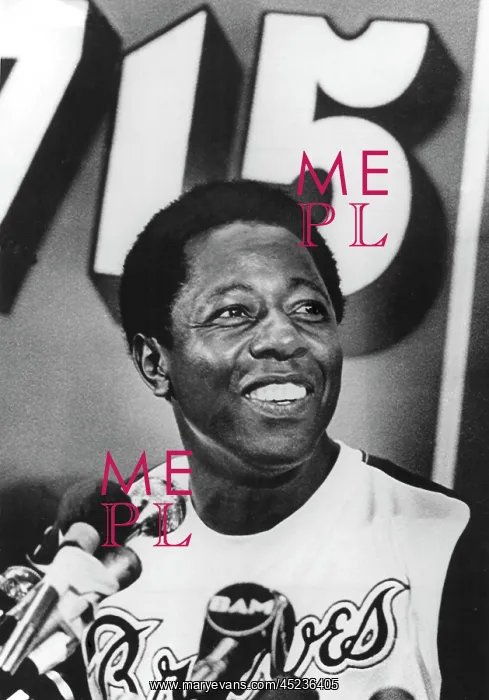 : Hank Aaron, during a news conference, describing ? : Hank Aaron, during a news conference, describing ?