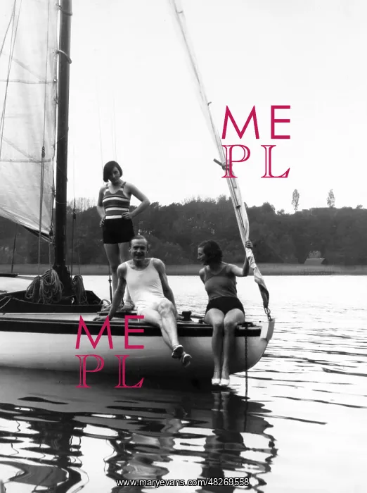 : Hanna Knapp on a sailing boat : Hanna Knapp on a sailing boat