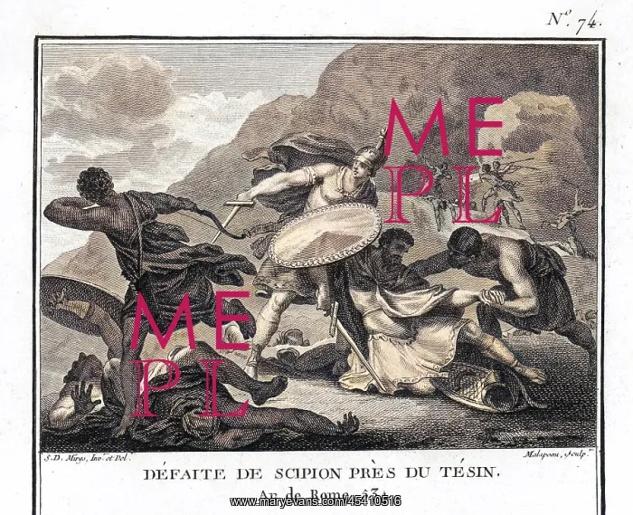 : Hannibal defeats Scipio in the Battle of Ticinus : Hannibal defeats Scipio in the Battle of Ticinus