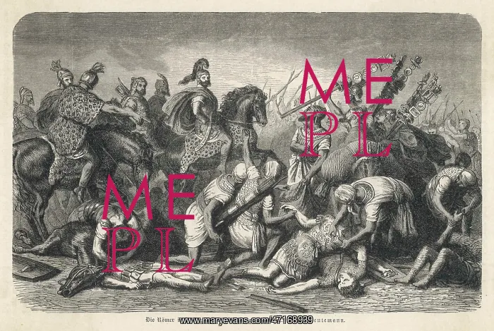 : Hannibal stripping the dead Romans after battle : Hannibal stripping the dead Romans after battle