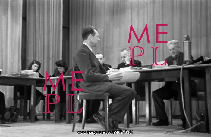 : Hans Fritsche in de-Nazification court : Hans Fritsche in de-Nazification court