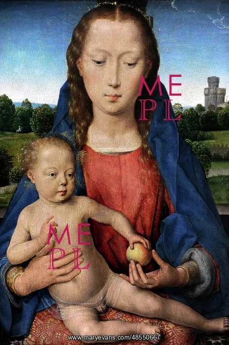 : Hans Memling (1430-1494). Portinari Triptych (central panel) : Hans Memling (1430-1494). Portinari Triptych (central panel)