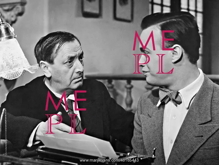 : Hans Moser and Kurt Meisel in The Grouch, 1939 : Hans Moser and Kurt Meisel in The Grouch, 1939
