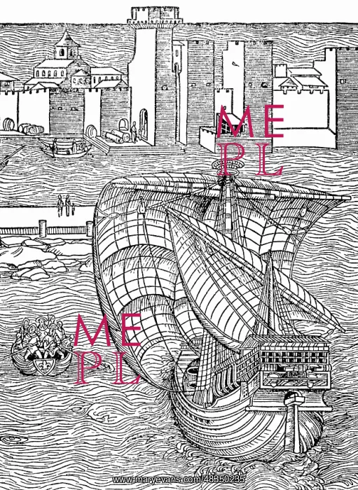 : Hanseatic cog, around 1300 : Hanseatic cog, around 1300