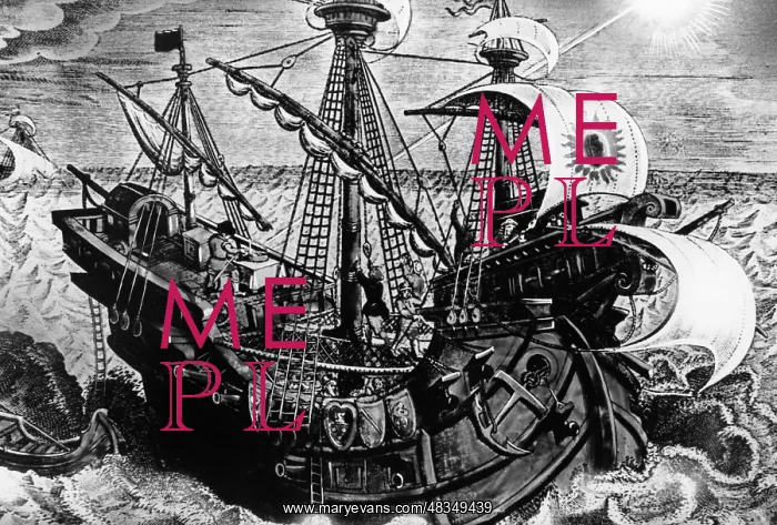  : Hanseatic cogs, around 1400