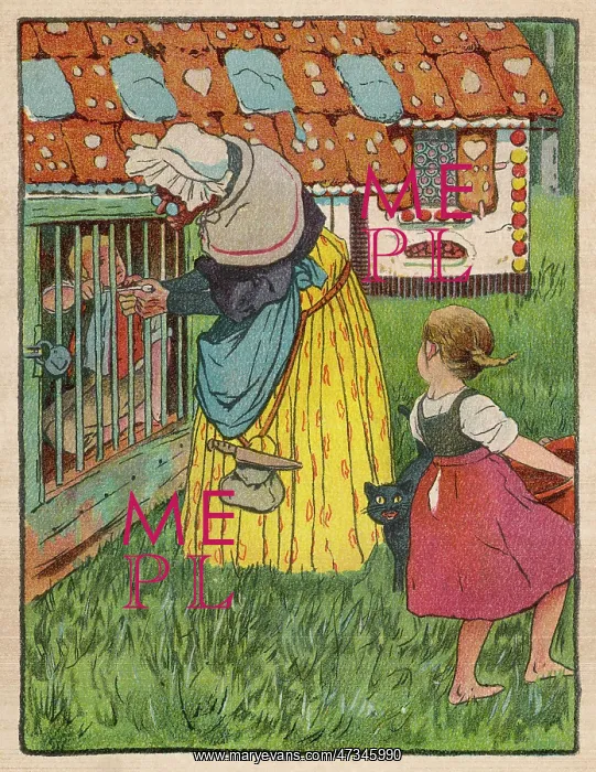: Hansel and Gretel held captive - Nursery Tale : Hansel and Gretel held captive - Nursery Tale