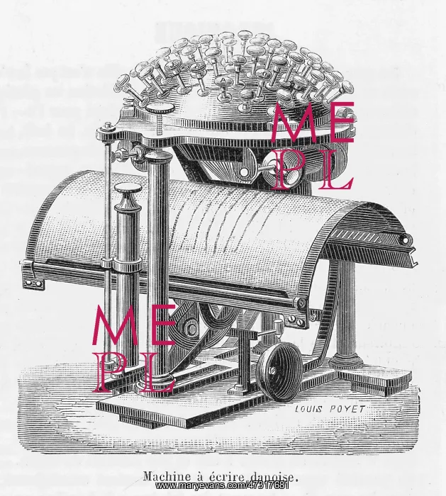 : HANSEN'S TYPEWRITER / 1880 : HANSEN'S TYPEWRITER / 1880