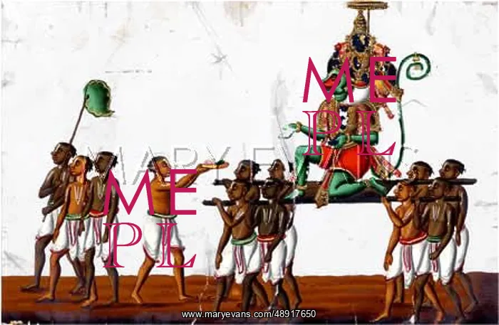 : HANUMAN IN PROCESSION : HANUMAN IN PROCESSION