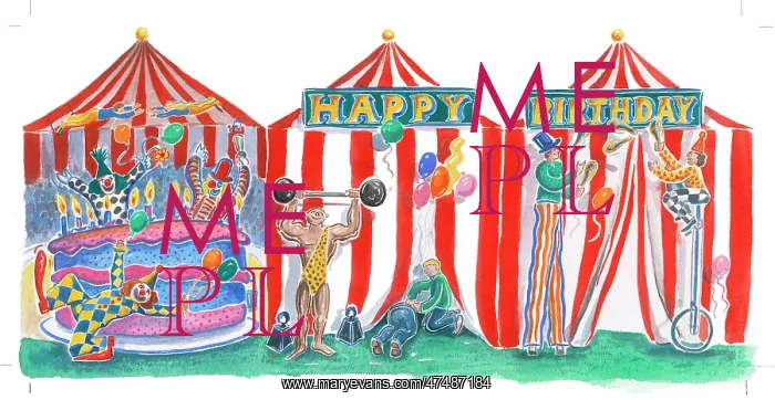  : Happy Birthday - Circus Tents