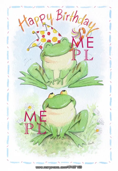 : Happy Birthday Frogs : Happy Birthday Frogs
