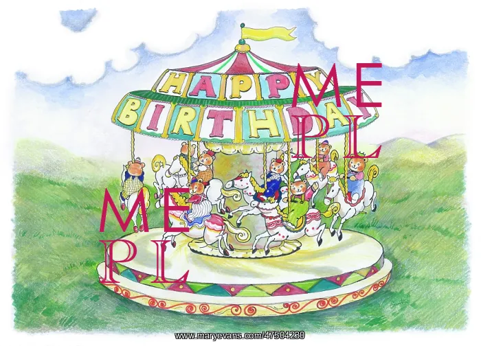 : Happy Birthday Merry-go-round : Happy Birthday Merry-go-round
