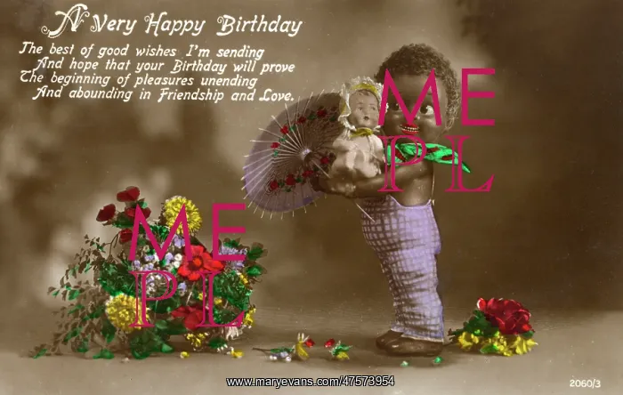 : A Happy Birthday Post Card : A Happy Birthday Post Card