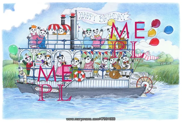 : Happy Birthday River Steamer : Happy Birthday River Steamer