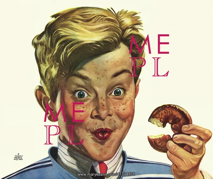 : Happy Boy eats Doughnut : Happy Boy eats Doughnut