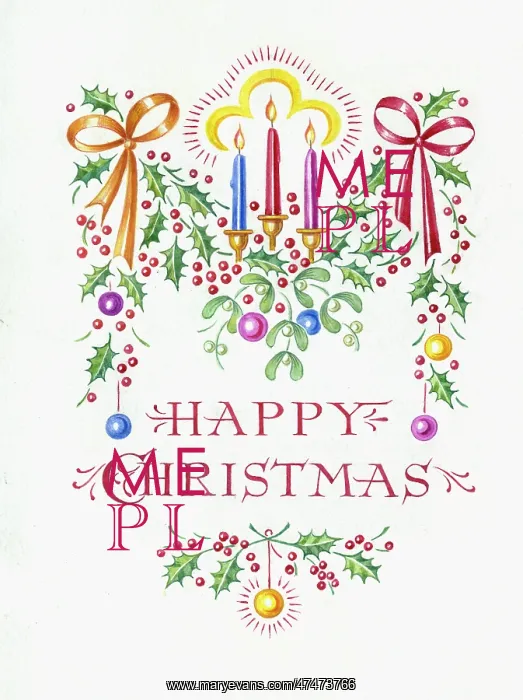  : Happy Christmas with candles
