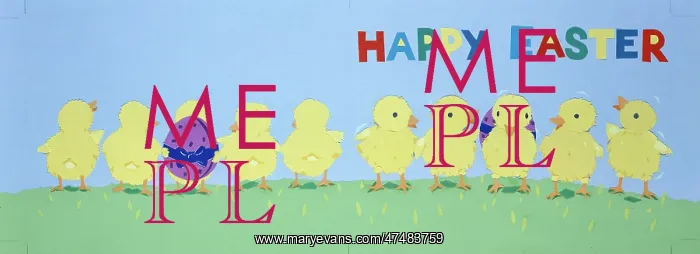 : Happy Easter Chicks ' with Easter egg : Happy Easter Chicks ' with Easter egg