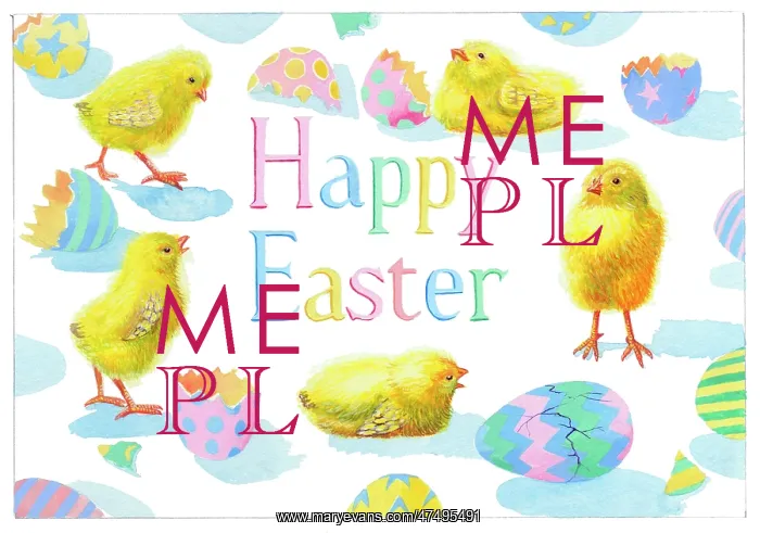: Happy Easter Chicks and Eggs : Happy Easter Chicks and Eggs