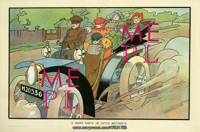 : A Happy Party of Little Motorists : A Happy Party of Little Motorists
