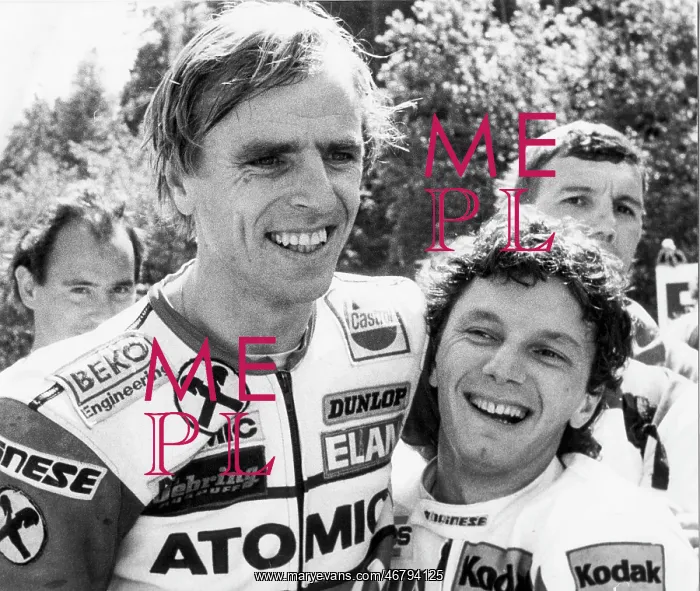 : Harald Bartol and Fausto Gresini : Harald Bartol and Fausto Gresini